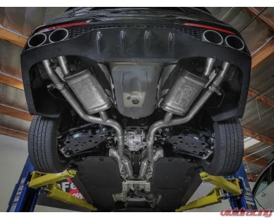 AFE Gemini XV 3 IN to Dual 2-1/2 IN 304 Stainless Steel Catback Exhaust System with Cut-Out Kia Stinger Gas L4-2.5L t 2022-2023 - 49-37024
