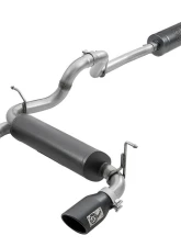 aFe Power Rebel Series 2-1/2" 304 Stainless Steel Catback Exhaust System with Black Tips Jeep WranglerJL V6-3.6L 2018-2024                                     - 49-38066-B - Image 2