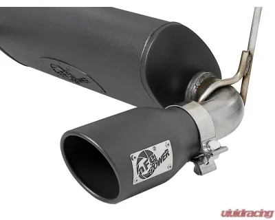 aFe Power Rebel Series 2-1/2" 304 Stainless Steel Catback Exhaust System with Black Tips Jeep WranglerJL V6-3.6L 2018-2024 - 49-38066-B
