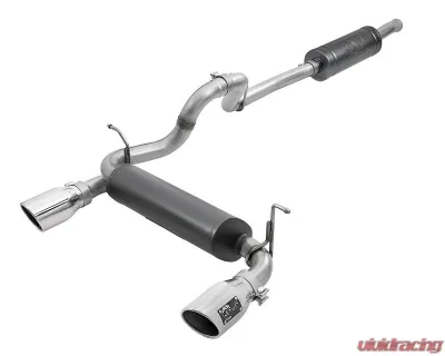 aFe Power Rebel Series 2-1/2" 304 Stainless Steel Catback Exhaust System with Polished Tips Jeep WranglerJL V6-3.6L 2018-2024 - 49-38066-P