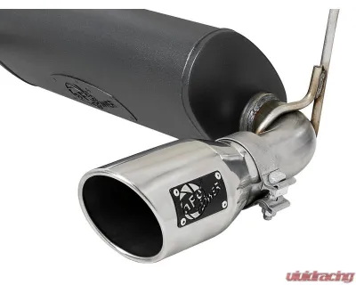 aFe Power Rebel Series 2-1/2" 304 Stainless Steel Catback Exhaust System with Polished Tips Jeep WranglerJL V6-3.6L 2018-2024 - 49-38066-P