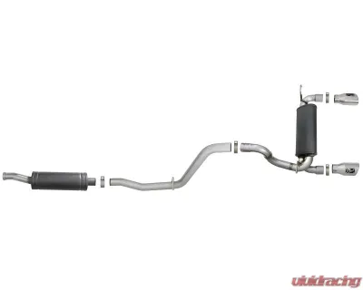 aFe Power Rebel Series 2-1/2" 304 Stainless Steel Catback Exhaust System with Polished Tips Jeep WranglerJL V6-3.6L 2018-2024 - 49-38066-P