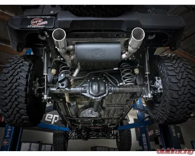 aFe Power Rebel Series 2-1/2" 304 Stainless Steel Catback Exhaust System with Polished Tips Jeep WranglerJL V6-3.6L 2018-2024 - 49-38066-P