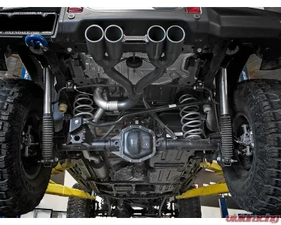 aFe Power Rebel Series 2-1/2" 304 Stainless Steel Catback Exhaust System with Black Tips Jeep Wrangler JL V6-3.6L 2018-2024 - 49-38071-B