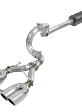 aFe Power Rebel Series 2-1/2" 304 Stainless Steel Catback Exhaust System with Polished Tips Jeep Wrangler JL V6-3.6L 2018-2024                                     - 49-38071-P - Image 9