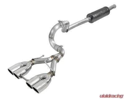 aFe Power Rebel Series 2-1/2" 304 Stainless Steel Catback Exhaust System with Polished Tips Jeep Wrangler JL V6-3.6L 2018-2024 - 49-38071-P