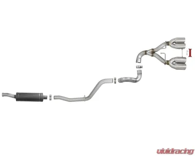 aFe Power Rebel Series 2-1/2" 304 Stainless Steel Catback Exhaust System with Polished Tips Jeep Wrangler JL V6-3.6L 2018-2024 - 49-38071-P