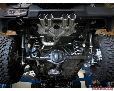 aFe Power Rebel Series 2-1/2" 304 Stainless Steel Catback Exhaust System with Polished Tips Jeep Wrangler JL V6-3.6L 2018-2024 - 49-38071-P