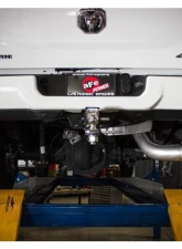 aFe Power Large Bore-HD 5" 409 Stainless Steel DPF-Back Exhaust System withPolished Tip Dodge RAM Diesel Trucks 2019-2021                                     - 49-42075-P - Image 2