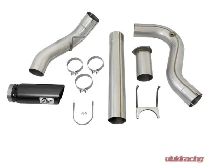 AFE Power Large Bore-HD 5" 409 Stainless Steel DPF-Back Exhaust System for 2017-2024 Ford Diesel V8-6.7L - 49-43090-B