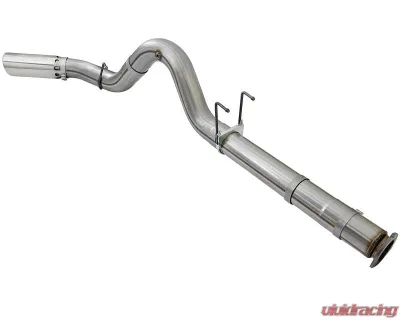 aFe Power Large Bore-HD 5" 409 Stainless Steel DPF-Back Exhaust System for Ford Diesel V8 2017-2024 - 49-43090-P