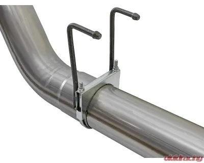 aFe Power Large Bore-HD 5" 409 Stainless Steel DPF-Back Exhaust System for Ford Diesel V8 2017-2024 - 49-43090-P