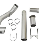 aFe Power Large Bore-HD 5" 409 Stainless Steel DPF-Back Exhaust System for Ford Diesel V8 2017-2024                                     - 49-43090-P - Image 7