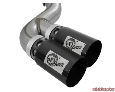 aFe Power Rebel XD Series 4" 409 Stainless Steel DPF-Back Exhaust System for Ford 6.7L Diesel 2017-2025 - 49-43102-B