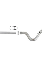 aFe Power Rebel XD Series 4" 409 Stainless Steel DPF-Back Exhaust System with Dual Polished Tips Ford Diesel Trucks V8-6.7L td 2017-2025                                     - 49-43102-P - Image 5