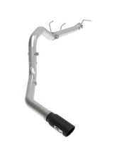 aFe Power Apollo GT Series 3-1/2" 409 Stainless Steel Axleback Exhaust System without Muffler with Black Tips Ford F-250 | F-350 V8-6.2 | 7.3L 2017-2024                                     - 49-43116NM-B - Image 5