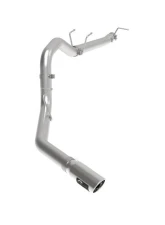 aFe Power Apollo GT Series 3-1/2" 409 Stainless Steel Axleback Exhaust System without Muffler with Polished Tips Ford F-250 | F-350 V8-6.2 | 7.3L 2017-2024                                     - 49-43116NM-P - Image 3