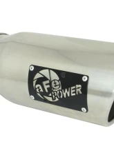 aFe Power Apollo GT Series 3" 409 Stainless Steel Catback Exhaust System with Polished Tips GM Silverado | Sierra 1500 L4-2.7L t 2019-2024                                     - 49-44108-P - Image 2