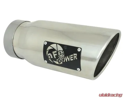 aFe Power Apollo GT Series 3" 409 Stainless Steel Catback Exhaust System with Polished Tips GM Silverado | Sierra 1500 L4-2.7L t 2019-2024 - 49-44108-P