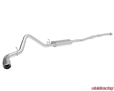 aFe Power Apollo GT Series 3" 409 Stainless Steel Catback Exhaust System with Polished Tips GM Silverado | Sierra 1500 L4-2.7L t 2019-2024 - 49-44108-P