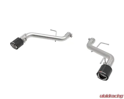 aFe Power Mach Force-XP 2-1/2" 409 Stainless Steel Axleback Exhaust System with Crbon Fiber Tips Chevrolet Camaro SS V8-6.2L 2016-2024 - 49-44118-C