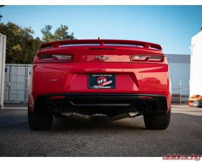 aFe Power Mach Force-XP 3" 409 Stainless Steel Axle-Back Exhaust System with Muffler with Black Tips Chevrolet Camaro SS V8-6.2L 2016-2024 - 49-44119-B