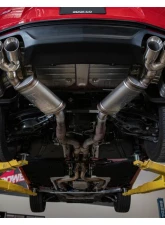 aFe Power Mach Force-XP 3" 409 Stainless Steel Axle-Back Exhaust System with Muffler with Black Tips Chevrolet Camaro SS V8-6.2L 2016-2024                                     - 49-44119-B - Image 4