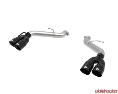 aFe Power Mach Force-XP 3" 409 Stainless Steel Axle-Back Exhaust System without Muffler with Black Tips Chevrolet Camaro SS V8-6.2L 2016-2024 - 49-44119NM-B