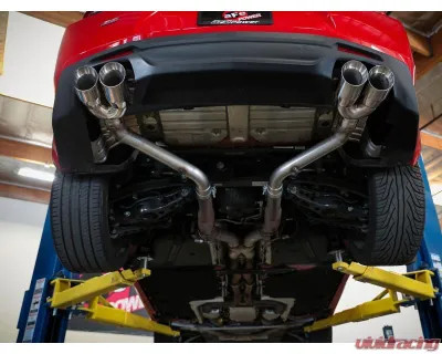 aFe Power Mach Force-XP 3" 409 Stainless Steel Axle-Back Exhaust System without Muffler with Black Tips Chevrolet Camaro SS V8-6.2L 2016-2024 - 49-44119NM-B