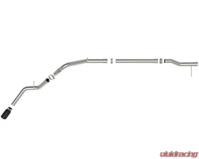 aFe Power Large Bore-HD 3" 409 Stainless Steel DPF-Back Exhaust System with Black Tip GM Trucks L6-3.0L td LZ0 2023-2024 - 49-44144-B