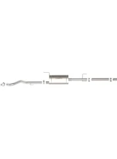 aFe Power Apollo GT Series 2-1/2" to 3" 409 Stainless Steel Catback Exhaust System with Polished Tip Toyota Tacoma L4-2.4L t 2024                                     - 49-46071-P - Image 5
