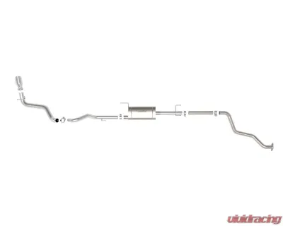 aFe Power Apollo GT Series 2-1/2" to 3" 409 Stainless Steel Catback Exhaust System with Polished Tip Toyota Tacoma L4-2.4L t 2024 - 49-46071-P