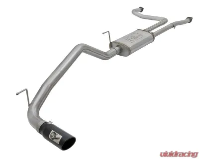 aFe Power Mach Force-XP 2-1/2" into 3-1/2" 409 Stainless Steel Catback Exhaust System Nissan Titan V8-5.6L 2017-2024 - 49-46125-B