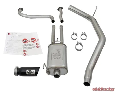 aFe Power Mach Force-XP 2-1/2" into 3-1/2" 409 Stainless Steel Catback Exhaust System Nissan Titan V8-5.6L 2017-2024 - 49-46125-B