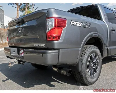 aFe Power Mach Force-XP 2-1/2" into 3-1/2" 409 Stainless Steel Catback Exhaust System Nissan Titan V8-5.6L 2017-2024 - 49-46125-B