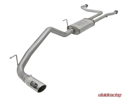 aFe Power Mach Force-XP 2-1/2" into 3-1/2" 409 Stainless Steel Catback Exhaust System Nissan Titan V8-5.6L 2017-2024 - 49-46125-P