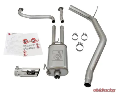 aFe Power Mach Force-XP 2-1/2" into 3-1/2" 409 Stainless Steel Catback Exhaust System Nissan Titan V8-5.6L 2017-2024 - 49-46125-P