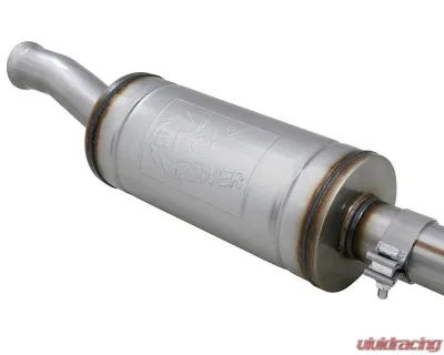 aFe Power Rebel Series 2-1/2" 409 Stainless Steel Caback Exhaust System with Black Tips Jeep Wrangler JL V6-3.6L 2018-2024 - 49-48066-B