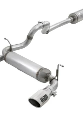 aFe Power Rebel Series 2-1/2" 409 Stainless Steel Caback Exhaust System with Polished Tips Jeep Wrangler JL V6-3.6L 2018-2024                                     - 49-48066-P - Image 8