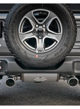 aFe Power Rebel Series 2-1/2" 409 Stainless Steel Caback Exhaust System with Polished Tips Jeep Wrangler JL V6-3.6L 2018-2024                                     - 49-48066-P - Image 6