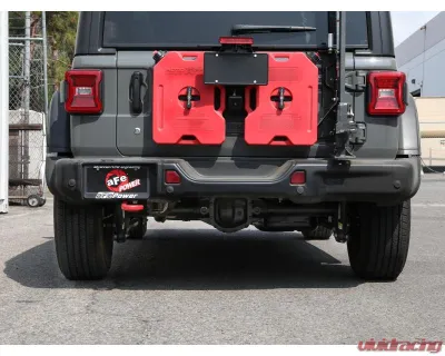 aFe Power Mach Force-XP 2-1/2" 409 Stainless Steel Hi-Tuck Axleback Exhaust System without Tip Jeep Wrangler JL L4-2.0L t | V6-3.6L 2018-2024 - 49-48070-1