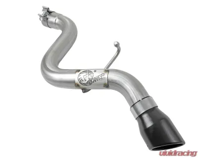 aFe Power Mach Force-XP 2-1/2" 409 Stainless Steel Hi-Tuck Axleback Exhaust System with Black Tip Jeep Wrangler JL L4-2.0L t | V6-3.6L 2018-2024 - 49-48070-1B