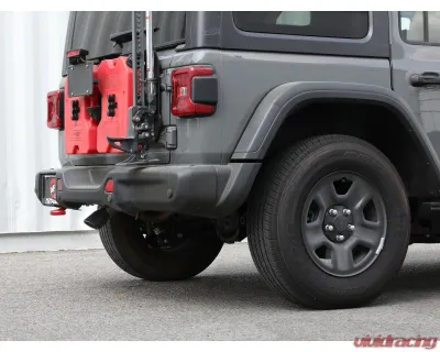 aFe Power Mach Force-XP 2-1/2" 409 Stainless Steel Hi-Tuck Axleback Exhaust System with Black Tip Jeep Wrangler JL L4-2.0L t | V6-3.6L 2018-2024 - 49-48070-1B