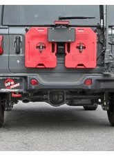 aFe Power Mach Force-XP 2-1/2" 409 Stainless Steel Hi-Tuck Axleback Exhaust System with Black Tip Jeep Wrangler JL L4-2.0L t | V6-3.6L 2018-2024                                     - 49-48070-1B - Image 3