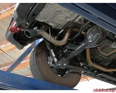 aFe Power Mach Force-XP 2-1/2" 409 Stainless Steel Hi-Tuck Axleback Exhaust System with Black Tip Jeep Wrangler JL L4-2.0L t | V6-3.6L 2018-2024 - 49-48070-1B