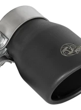 aFe Power Mach Force-XP 2-1/2" 409 Stainless Steel Hi-Tuck Axleback Exhaust System with Black Tip Jeep Wrangler JL L4-2.0L t | V6-3.6L 2018-2024                                     - 49-48070-1B - Image 5