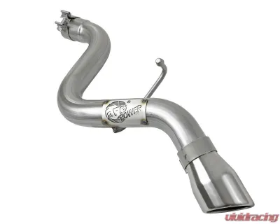 aFe Power Mach Force-XP 2-1/2" 409 Stainless Steel Hi-Tuck Axleback Exhaust System with Polished Tip Jeep Wrangler JL L4-2.0L t | V6-3.6L 2018-2024 - 49-48070-1P