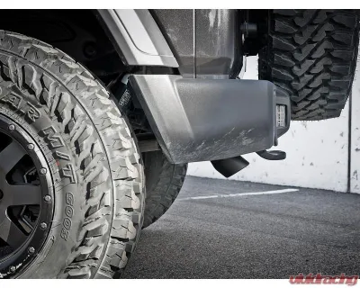 aFe Power Mach Force-XP 2-1/2" 409 Stainless Steel Axleback Hi-Tuck Exhaust with Black Tips Jeep Wrangler JL V6-3.6L 2018-2024 - 49-48075-B