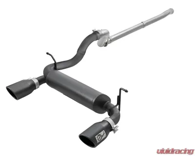 aFe Power Rebel Series 2-1/2" 409 Stainless Steel Catback Exhaust System Jeep Wrangler JL V6-3.6L 2018-2024 - 49-48076-B