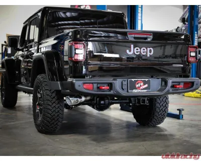 aFe Power Apollo GT Series 3" 409 Stainless Steel Catback Exhaust System with Polished Tips Jeep Gladiator JT V6-3.6L 2020-2024 - 49-48083-P